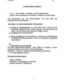 La disseration juridique