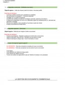 La gestion des documents commerciaux