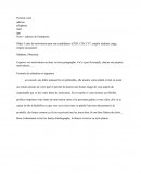 Lettre de motivation pour une candidature