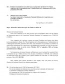 Lettre de demande de financement