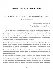 sujet de dissertation geographie seconde