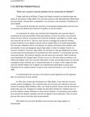 Ecriture Personnelle BTS Le Souvenir