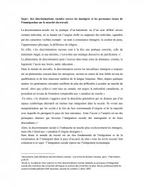sujet de dissertation sur la discrimination raciale sujet de dissertation sur la discrimination raciale