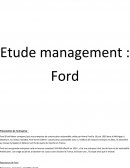 Etude de management Ford