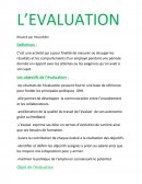 L'évaluation