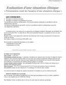 UE 5.2S2 évaluation d'une situation clinique