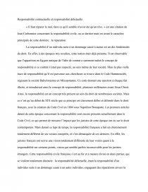 Dissertation Responsabilite Delictuelle Et Contractuelle Dissertation Ines Lamarti