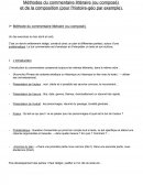 Méthodes du commentaire littéraire et de la composition.