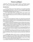 Les finances publiques - introduction