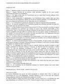 TD de droit constitutionnel sur document de Georges Burdeau