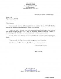 Exemple De Lettre D Invitation A Une Reunion D Information Bts