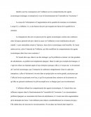 Quelles sont les conséquences de l’inflation sur les comportements des agents économiques (ménages et entreprises) et sur le fonctionnement de l’ensemble de l’économie ?