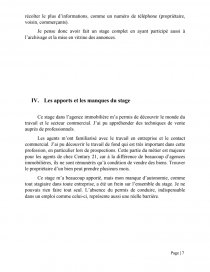 Exemple Rapport De Stage 3eme Agence Immobiliere - Le ...