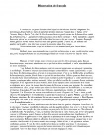 conclusion dissertation personnage de roman