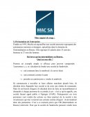 Rapport de stage MacSa