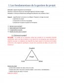 Les fondamentaux de la gestion de projet