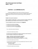 Plan Environnement juridique