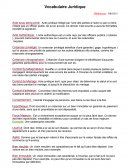 Vocabulaire juridique