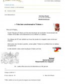 Lettre commerciale