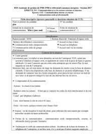Fiche Communication Orale Bts Ag E42 Fiche Guldavid
