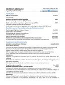 CV Ingénieurie junior avec quelques expériences de travail et une formation en cours