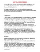Article de presse