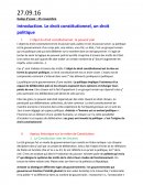 Cours de droit constitutionnel