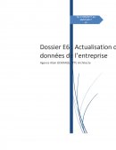 Actualisation des données de l'entreprise