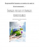 Les énergies renouvelables