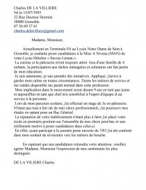 Lettre De Motivation Pour Un Lycee Hotellier Fiche Jaxonthebush