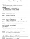 Suites numériques : généralités