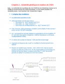 Variabilité génétique et mutation de l’ADN