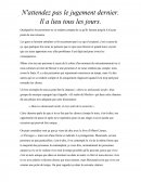 Dissertation sur L'étranger