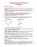 Régime fiscal de fusion au Maroc