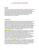 La consommation responsable