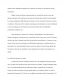 Quelles sont les difficultés auxquelles sont confrontées les femmes sur le marché du travail ?