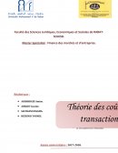 Théorie des coûts de transaction