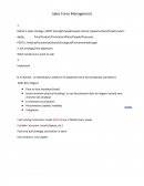 Sales Force Management