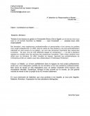 Lettre de candidature à un master