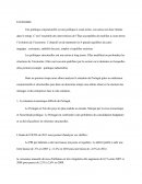 Les politiques conjecturelles