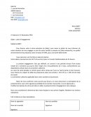 Exemple de lettre d'engagement