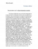 Dissertation sur la discrimination sociale