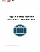 Rapport de stage Associatif