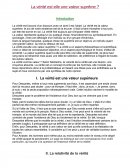 La vérité est-elle une valeur suprême?