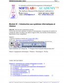 Module 01 – Introduction aux systèmes informatiques et réseaux