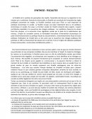 Synthèse de fiscalité