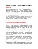Notion d'anglais spaces and exchange immigration to the usa