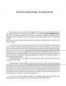 Siemen's new strategy : re-engineering
