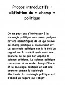 Sociologie politique