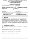 Fiche descriptive, U42 communication orale